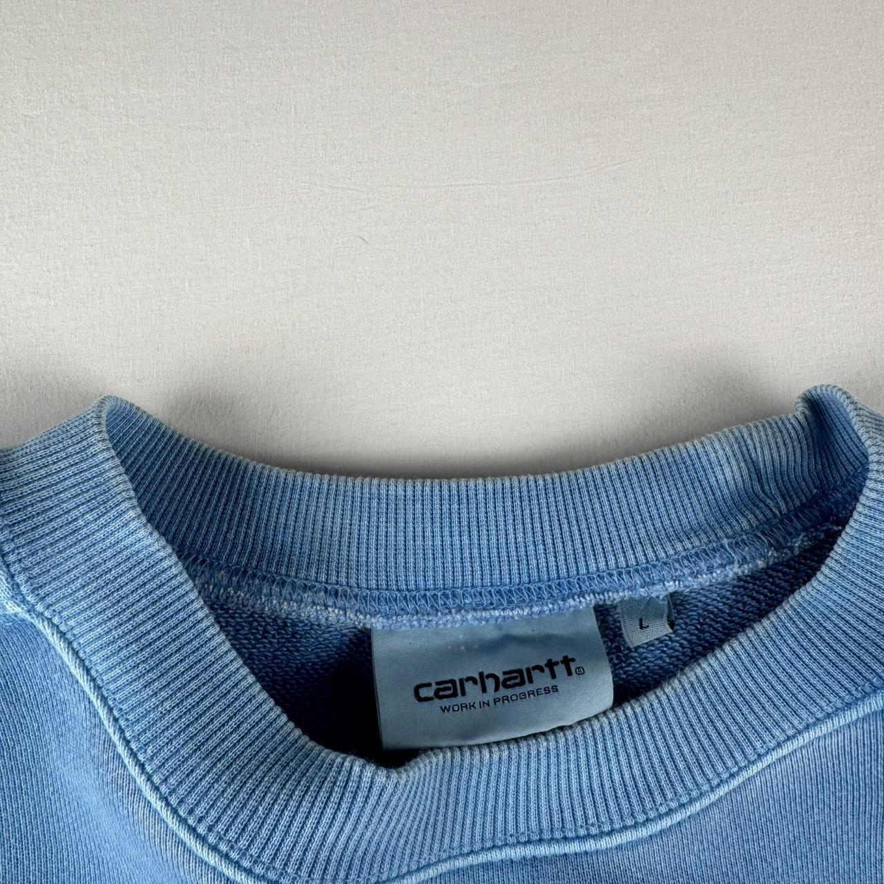 Blue Carhartt WIP Pocket Logo Nelson Sweatshirt L