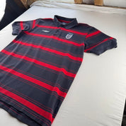 2004 Umbro Embroidered England Football Striped Polo Top XL