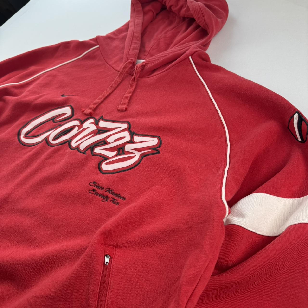 Nike 2000s Cortez Embroidered Spellout Hoodie XL