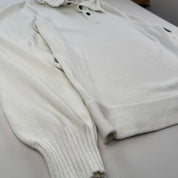 Early 2000s White Stone Island Knitted Jumper L