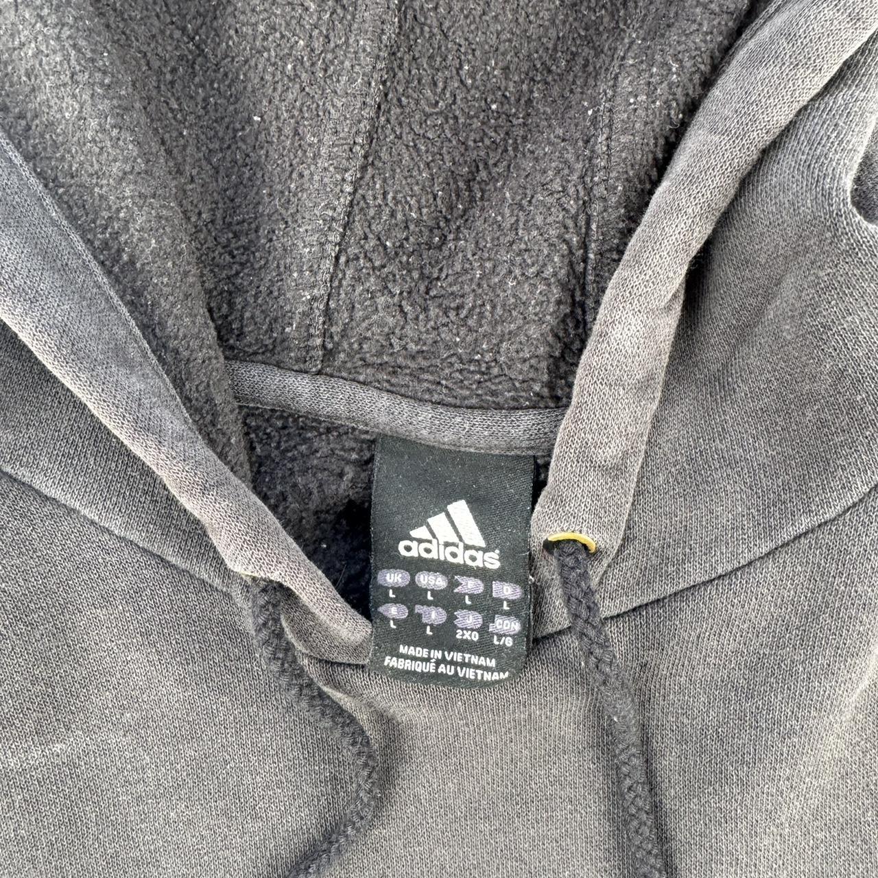Mens AC Milan Adidas Embroidered Oversized Hoodie L