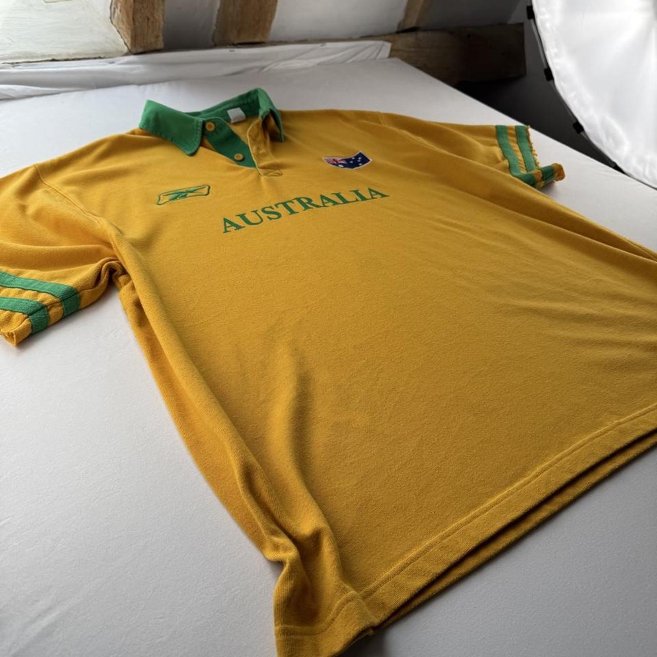 Early 2000s Australia Rugby Reebok Rugby Polo Shirt XL