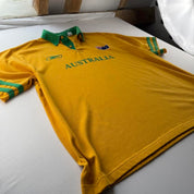 Early 2000s Australia Rugby Reebok Rugby Polo Shirt XL