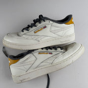 Reebok White and Yellow Classics UK10
