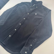 Carhartt WIP Black Corduroy Button Down Shirt L