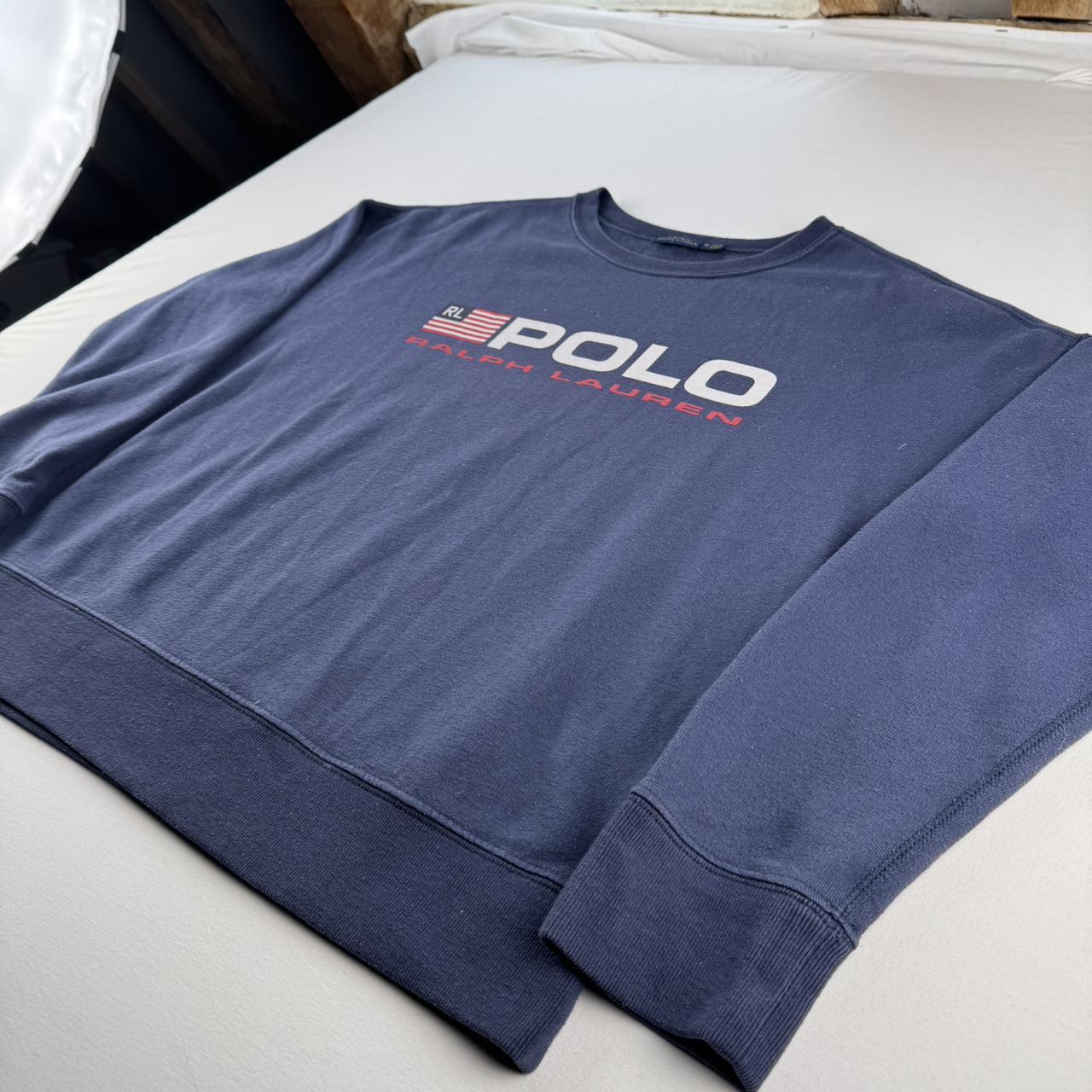 Polo Ralph Lauren Print Spellout Oversized Sweatshirt S