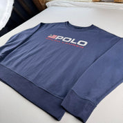Polo Ralph Lauren Print Spellout Oversized Sweatshirt S