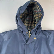 Modern Barbour Navy Durham Stowaway Jacket L