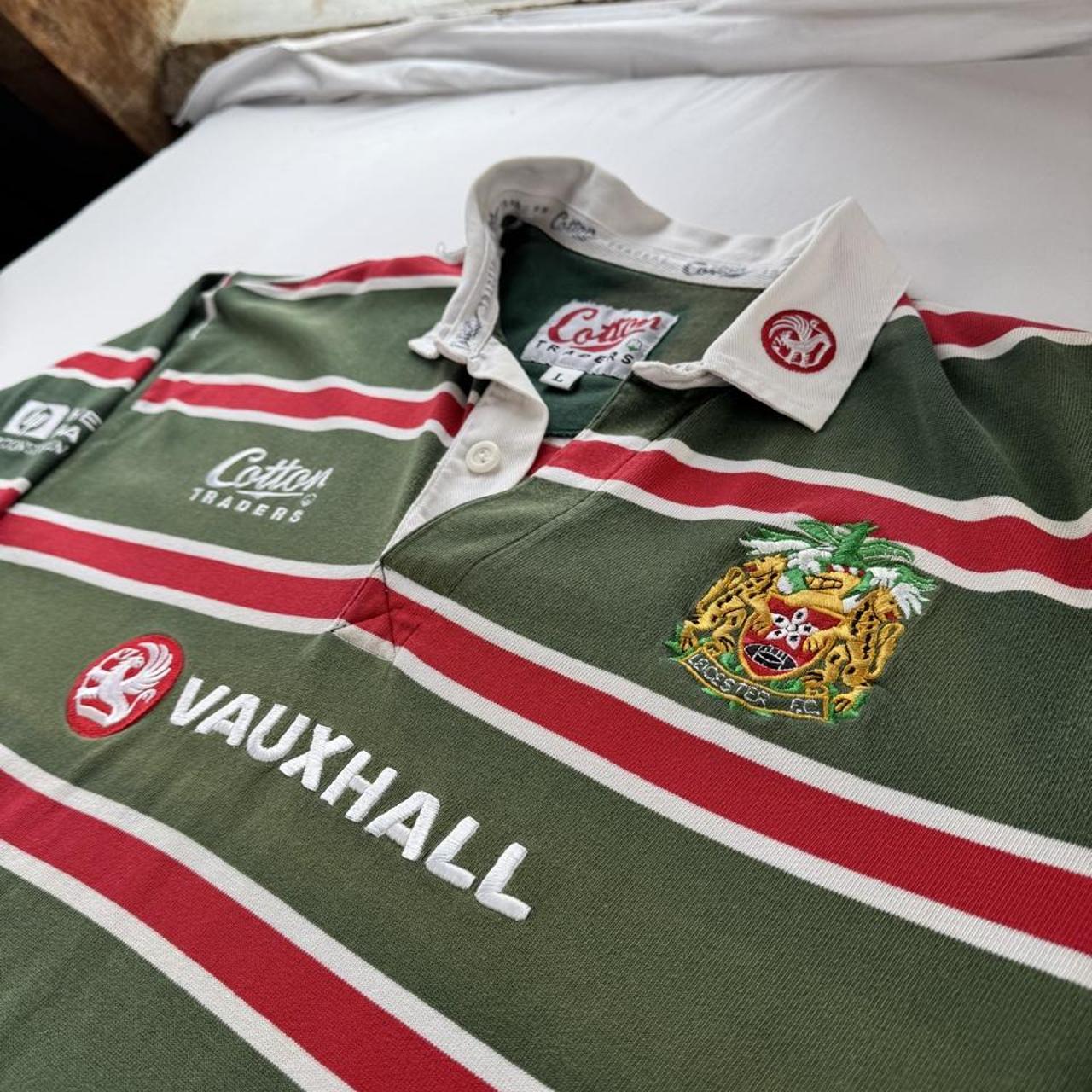 1999-2000 Cotton Traders Leicester Tigers Rugby Polo Shirt L