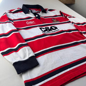 Late 1990s Cotton Traders Gloucester Rugby Polo Shirt L