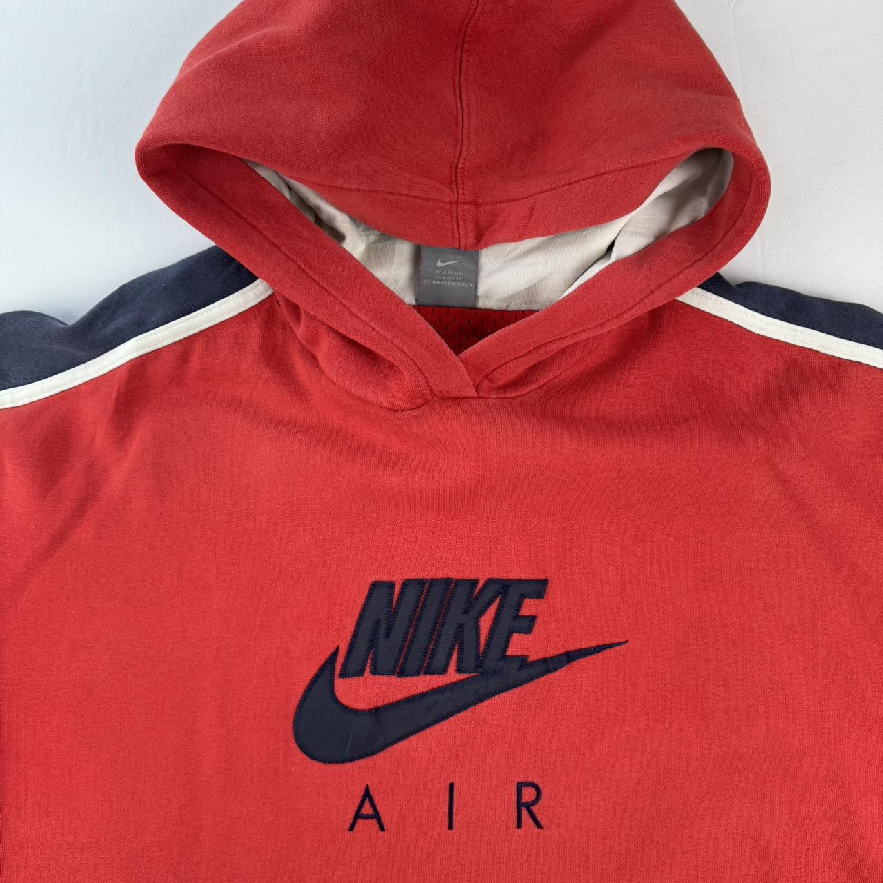 2000s Nike Air Embroidered Oversized Hoodie XL