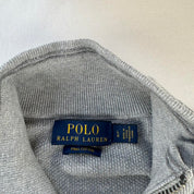 Polo Ralph Lauren Pima Cotton Grey Quarter Zip L