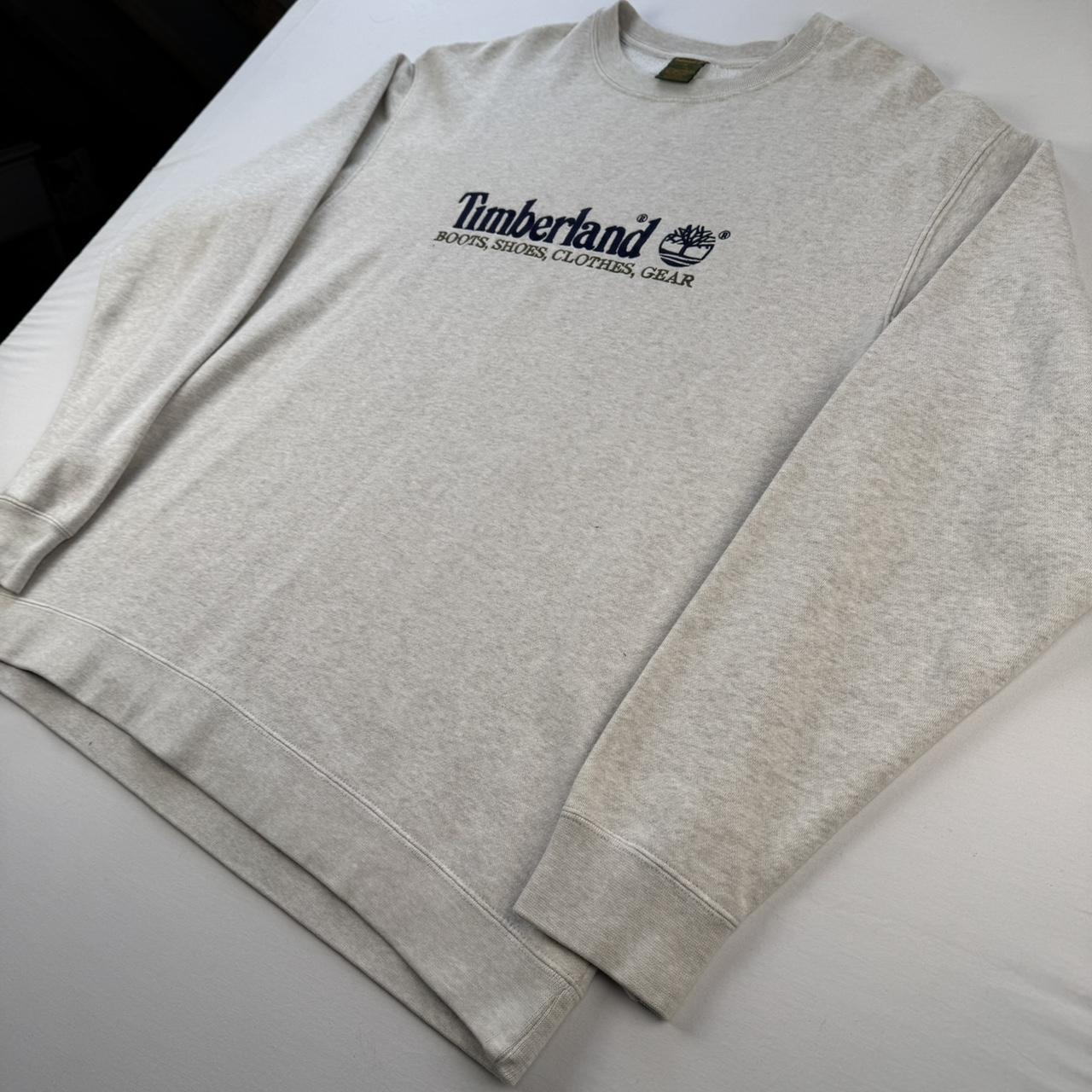 Early 2000s Timberland Embroidered Spellout Sweatshirt M