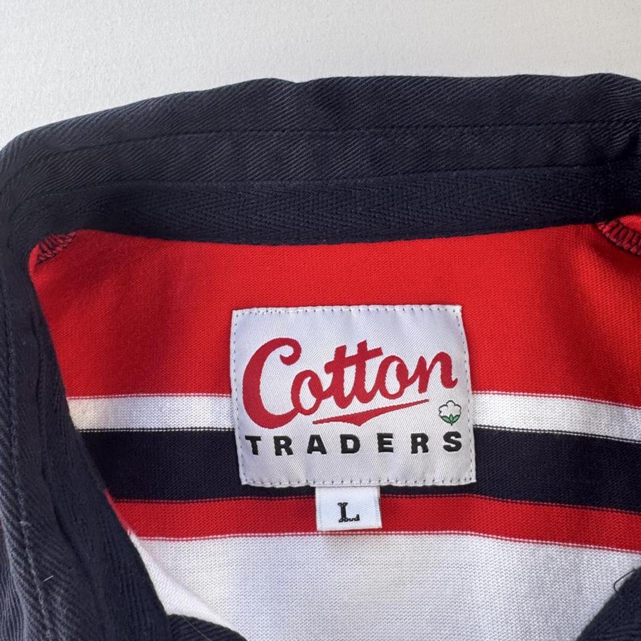 Late 1990s Cotton Traders Gloucester Rugby Polo Shirt L