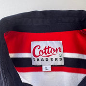 Late 1990s Cotton Traders Gloucester Rugby Polo Shirt L