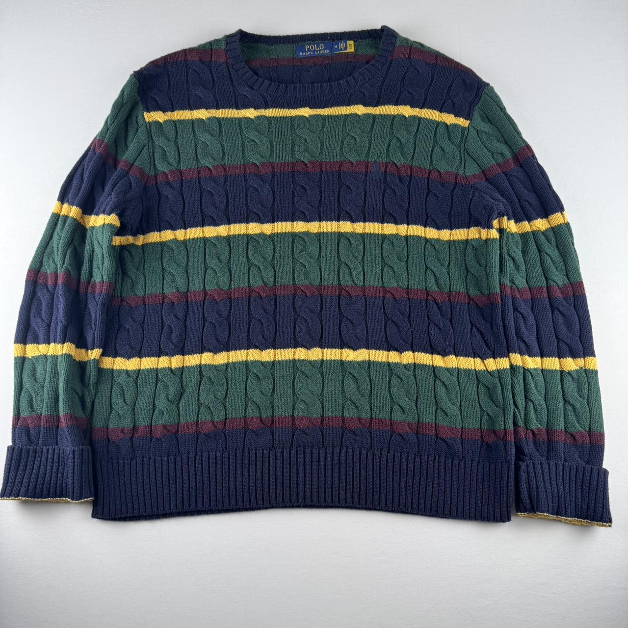 Polo Ralph Lauren Striped Cable Knit Jumper