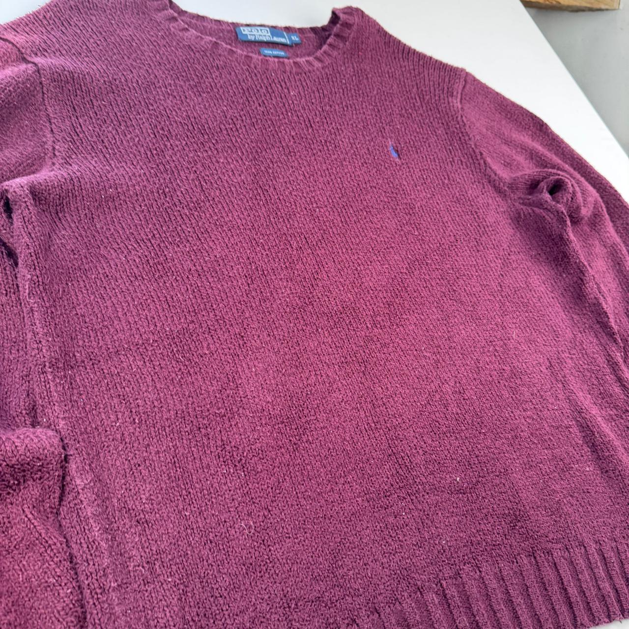Polo By Ralph Lauren Crewneck Knit Sweater in Purple Size XL