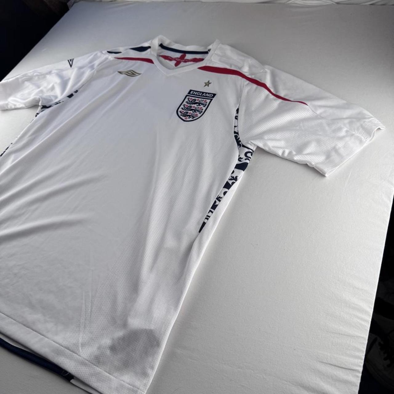England Umbro 2007-09 Home Playing Jersey XL