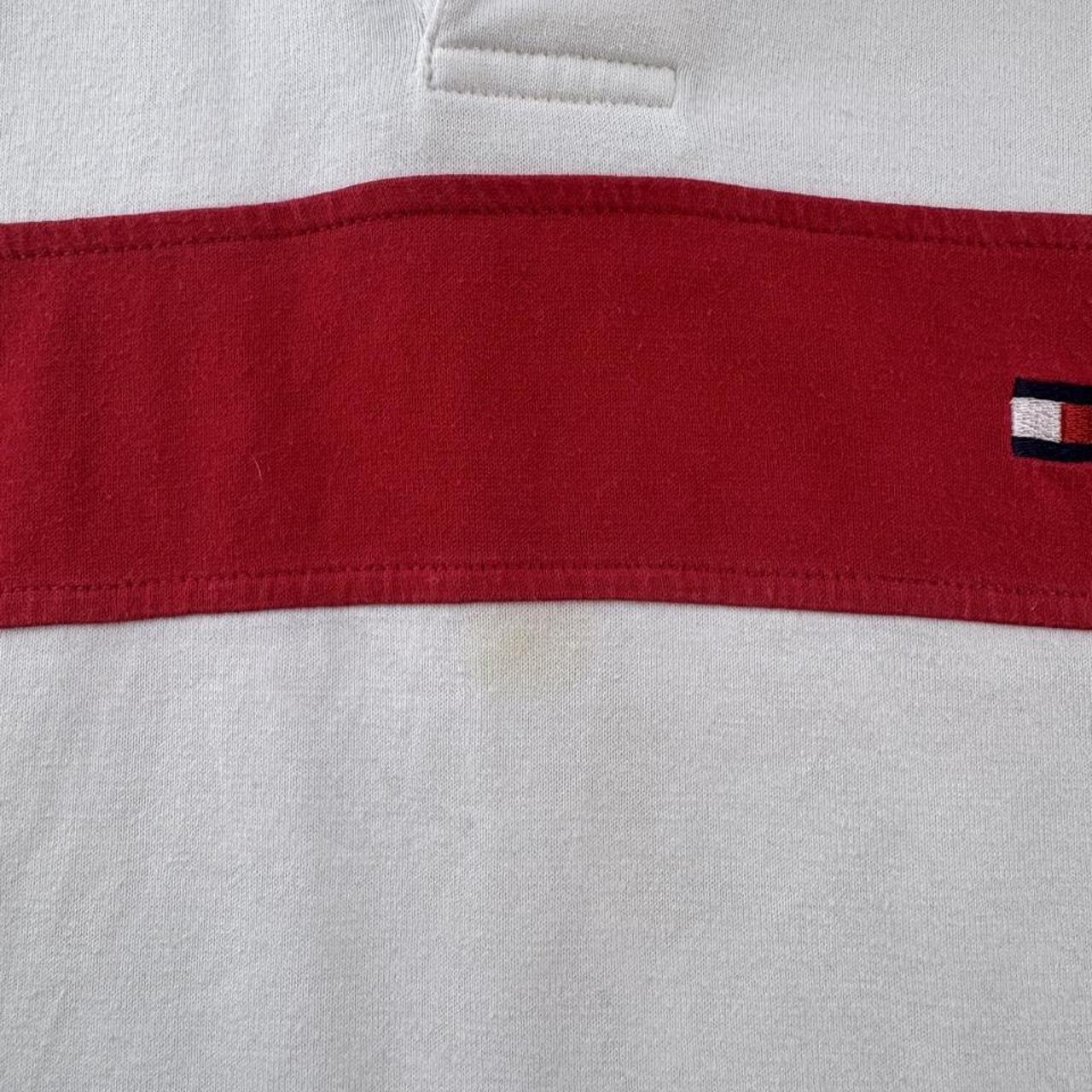 Mens Tommy Hilfiger Embroidered Logo Pannel Rugby Polo Shirt M