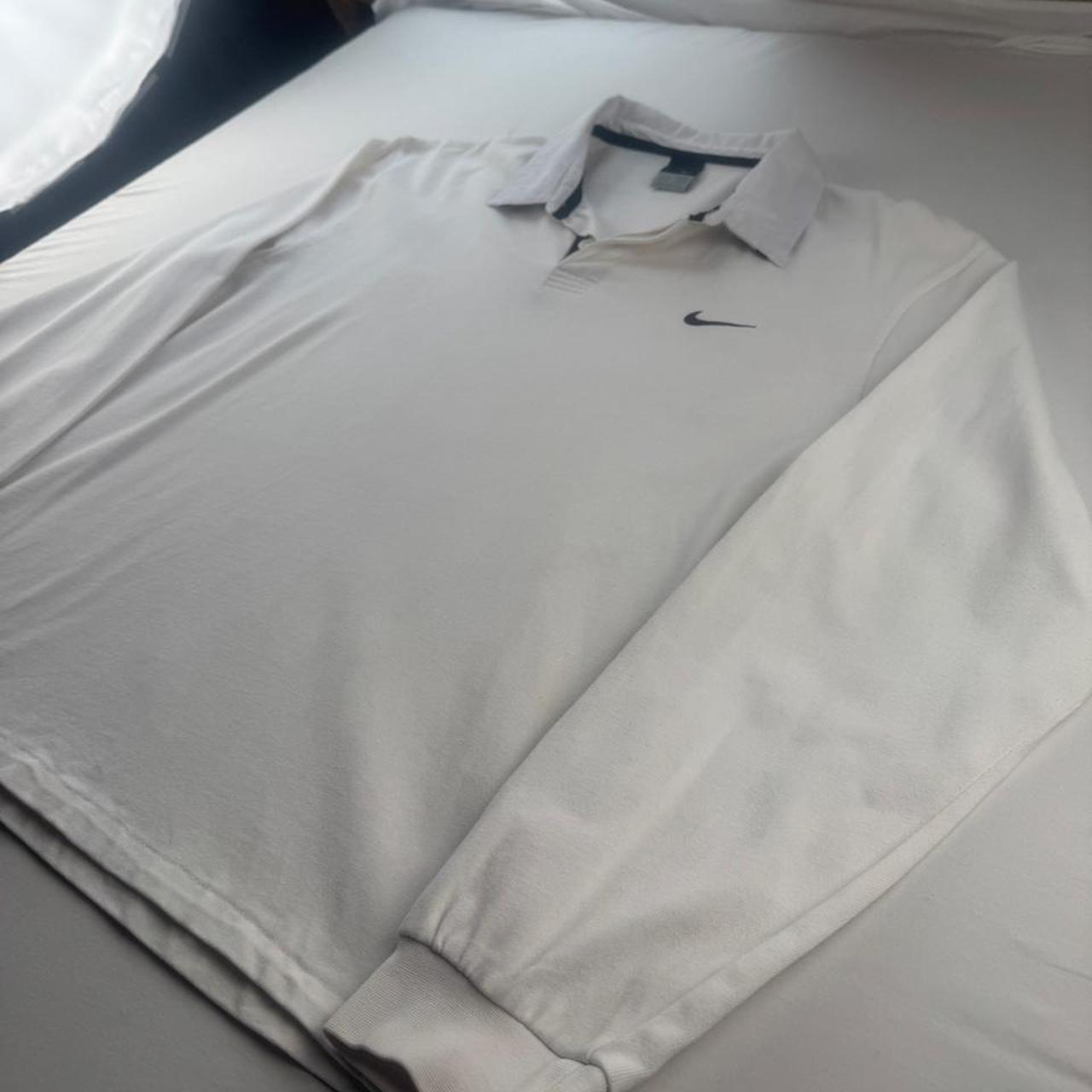 Nike Embroidered 2000s Swoosh Rugby Polo XL