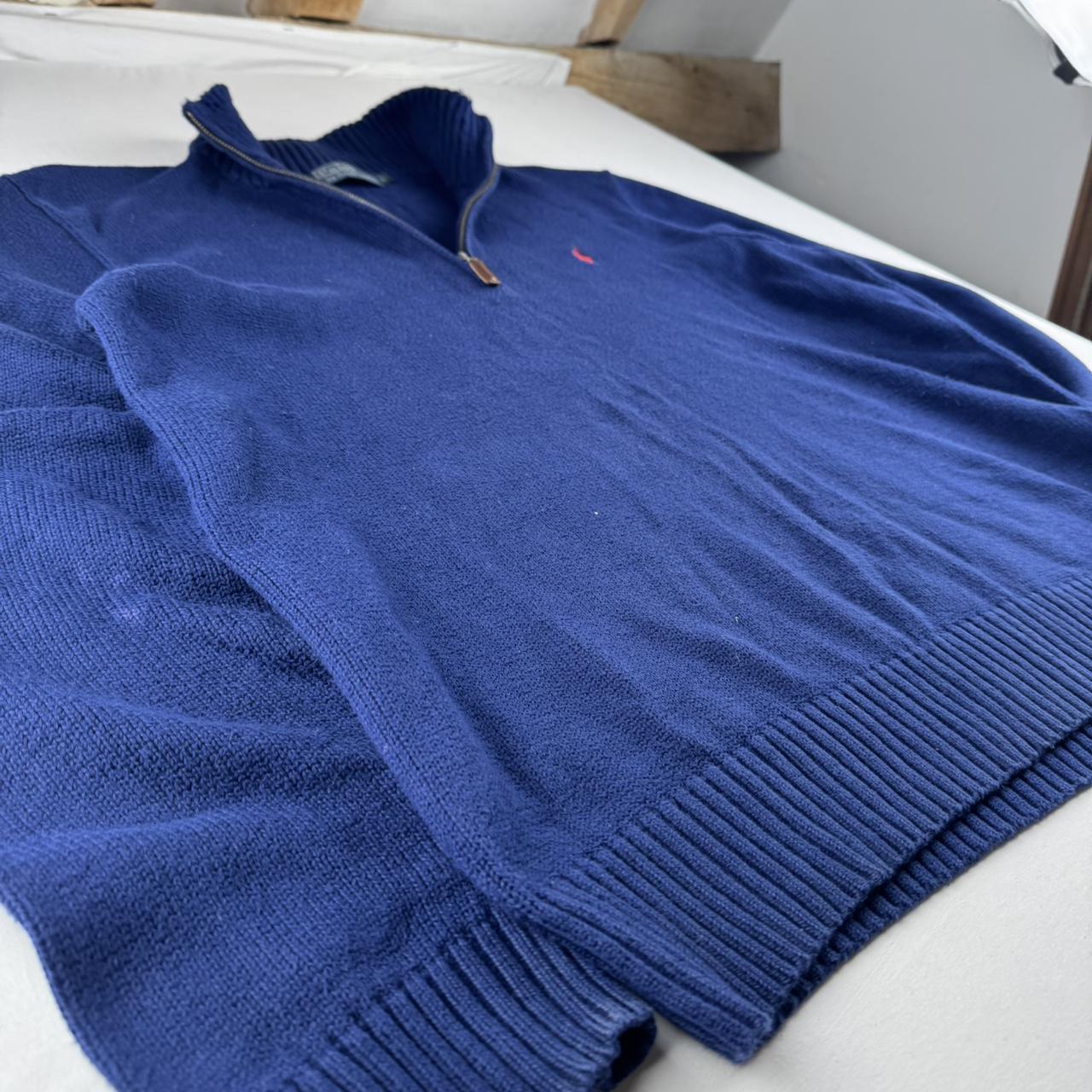 Polo Ralph Lauren Embroidered Pony Knitted Quarter Zip Fleece L