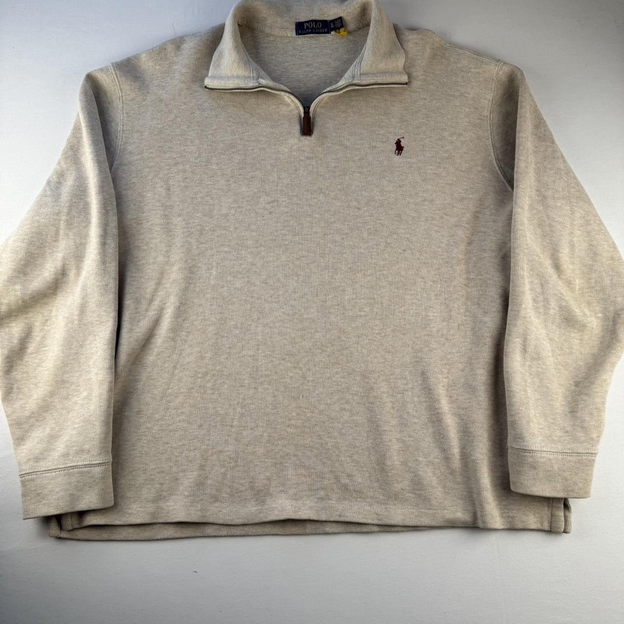 Polo Ralph Lauren Embroidered Pony Quarter Zip Jumper XL