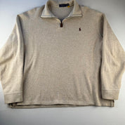 Polo Ralph Lauren Embroidered Pony Quarter Zip Jumper XL