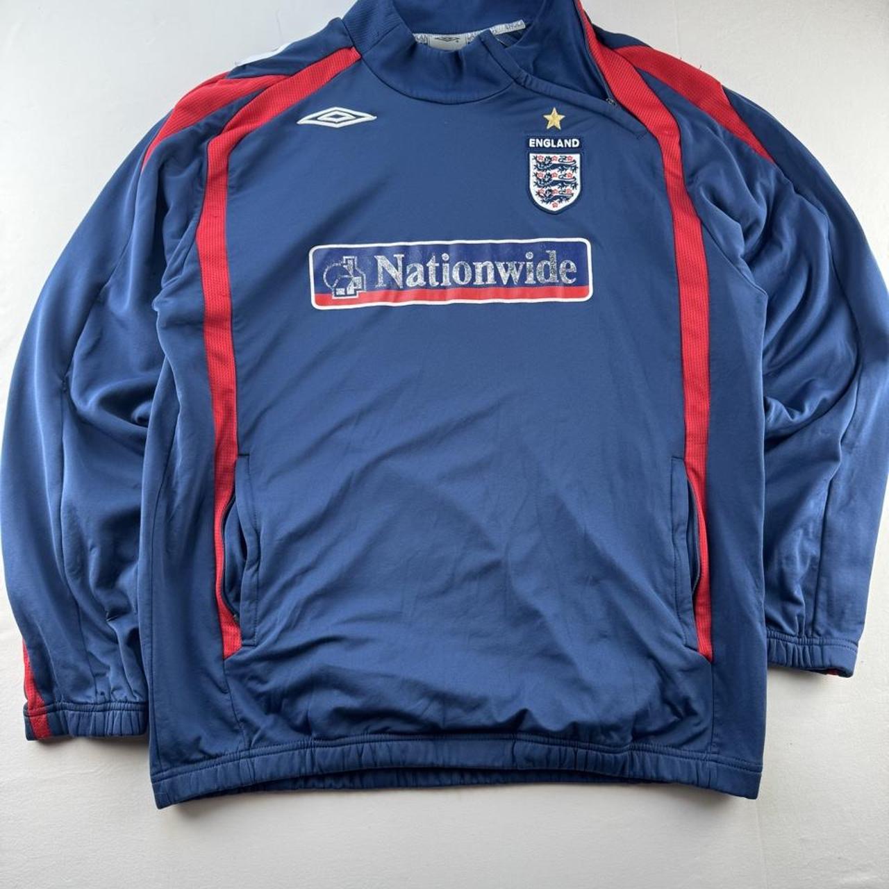 Umbro 2007-09 England Collar Zip Drill Top L