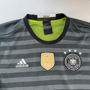 Germany Adidas 2016-17 Away Striped Playing Shirt XL