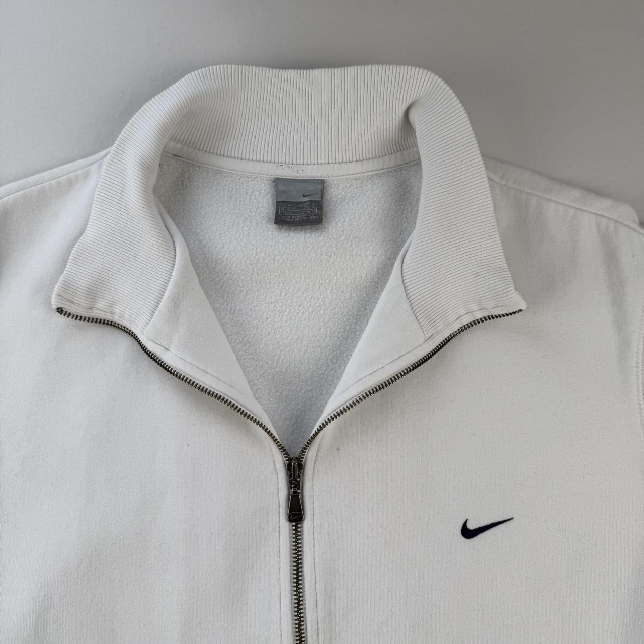 Early 2000s Nike Embroidered Swoosh Cotton Track Jacket XL