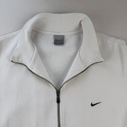 Early 2000s Nike Embroidered Swoosh Cotton Track Jacket XL
