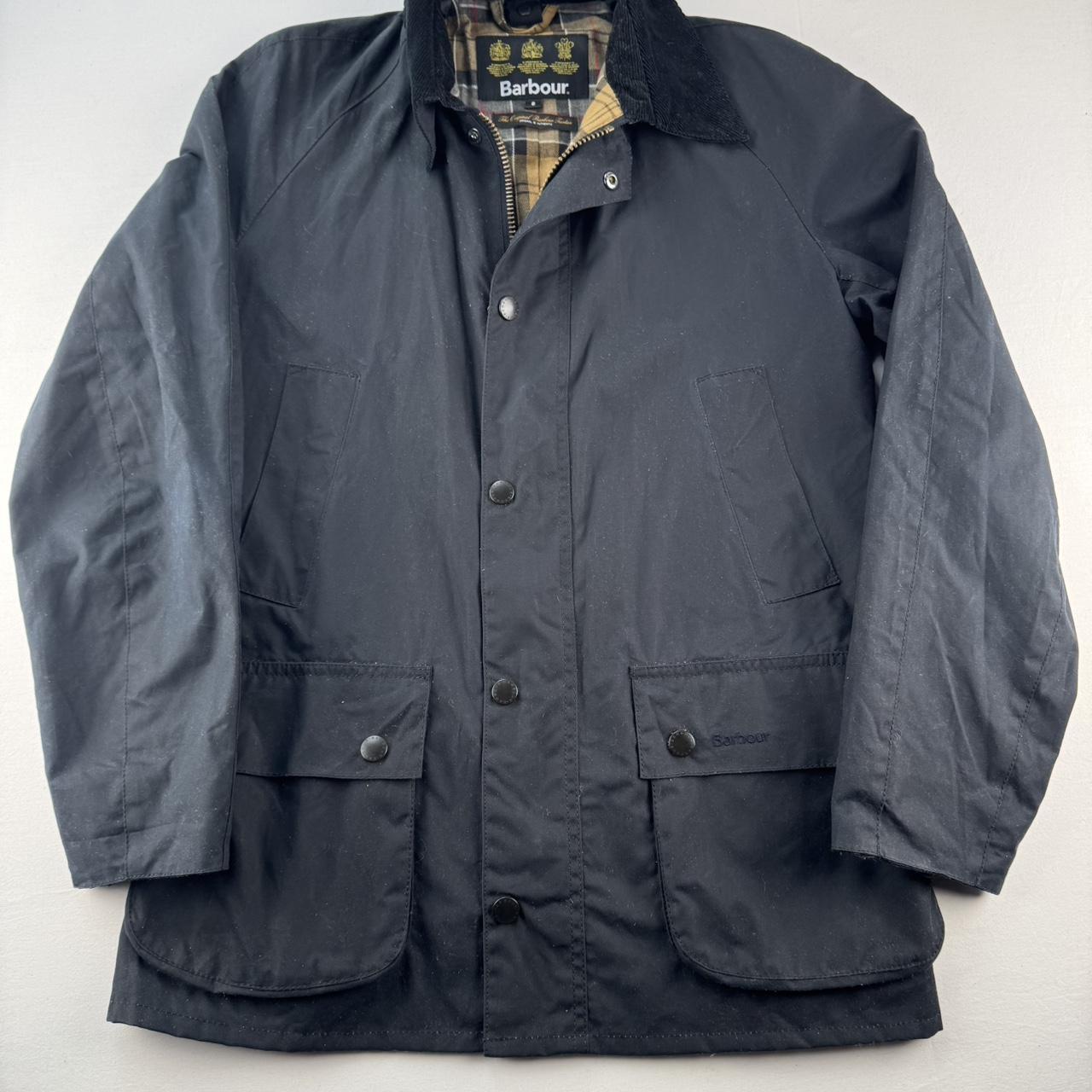 Barbour Ashby Wax Jacket Small Dark Navy S