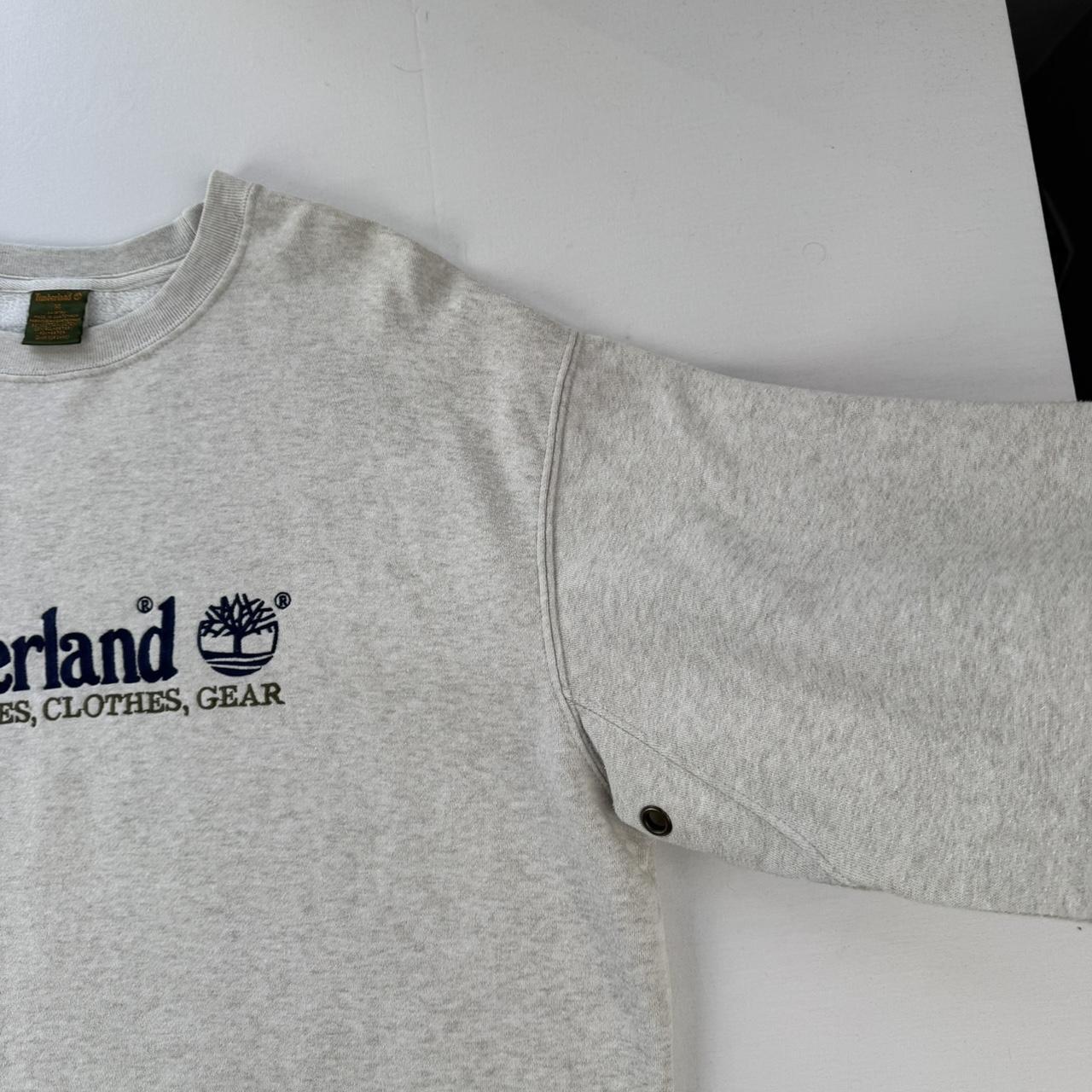 Early 2000s Timberland Embroidered Spellout Sweatshirt M