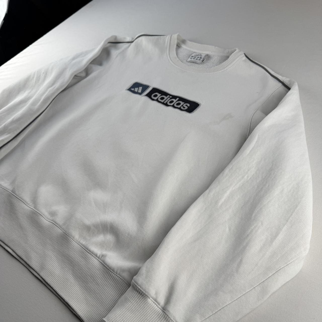 Adidas Early 2000s Embroidered Spellout Jumper S