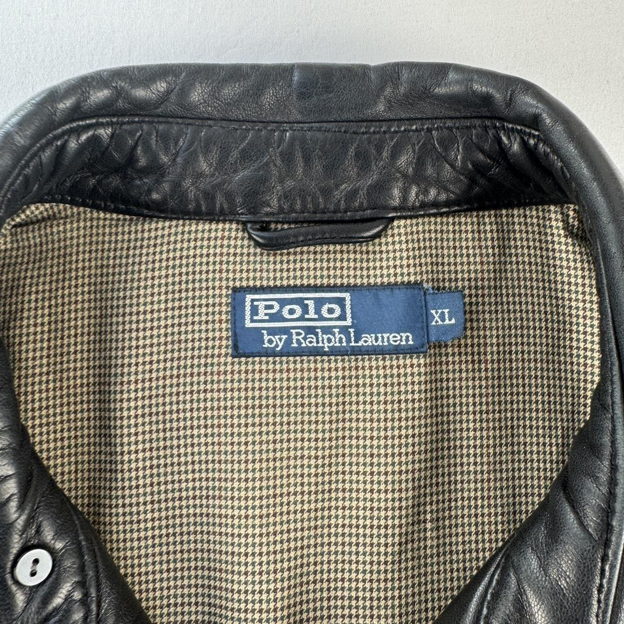Polo Ralph Lauren Black Leather Jacket XL