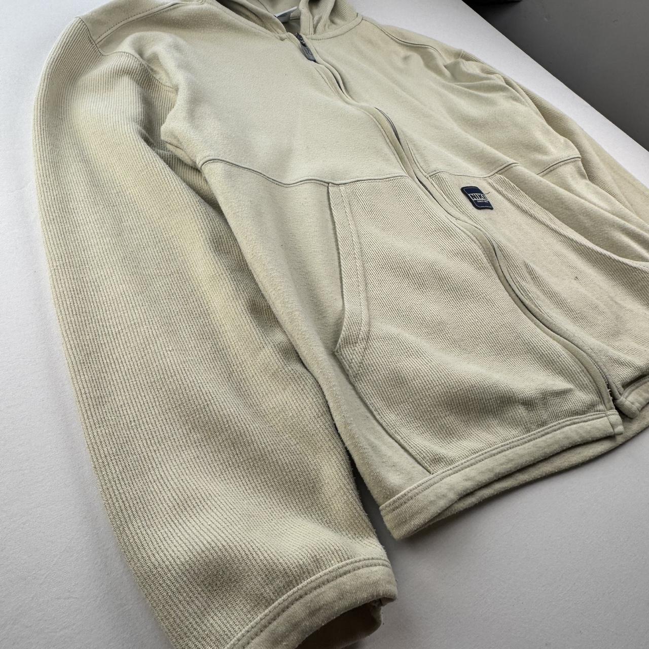 1990s Nike Embroidered Spellout Full Zip Fleece Hoodie S