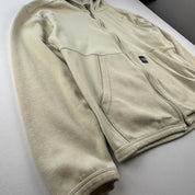 1990s Nike Embroidered Spellout Full Zip Fleece Hoodie S