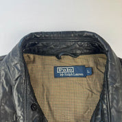 Polo Ralph Lauren Sheepskin Leather Harrington Jacket with Plain Lining L