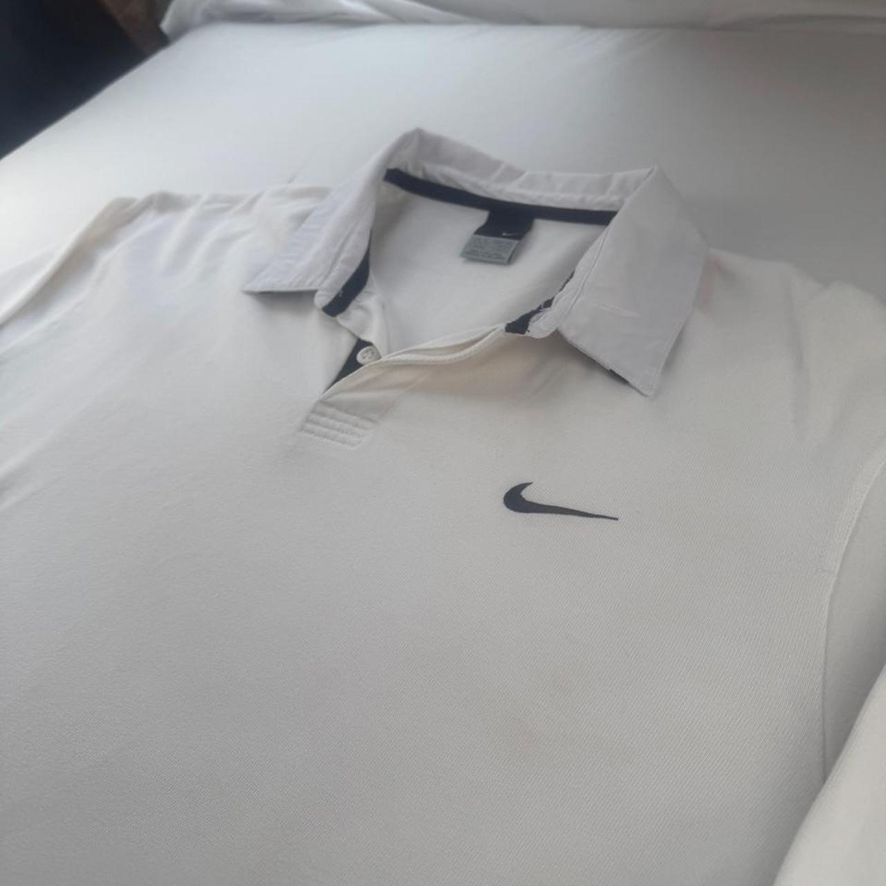 Nike Embroidered 2000s Swoosh Rugby Polo XL