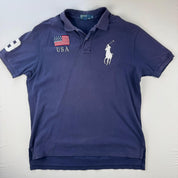 Polo By Ralph Lauren Rugby Shirt in Navy Size XL