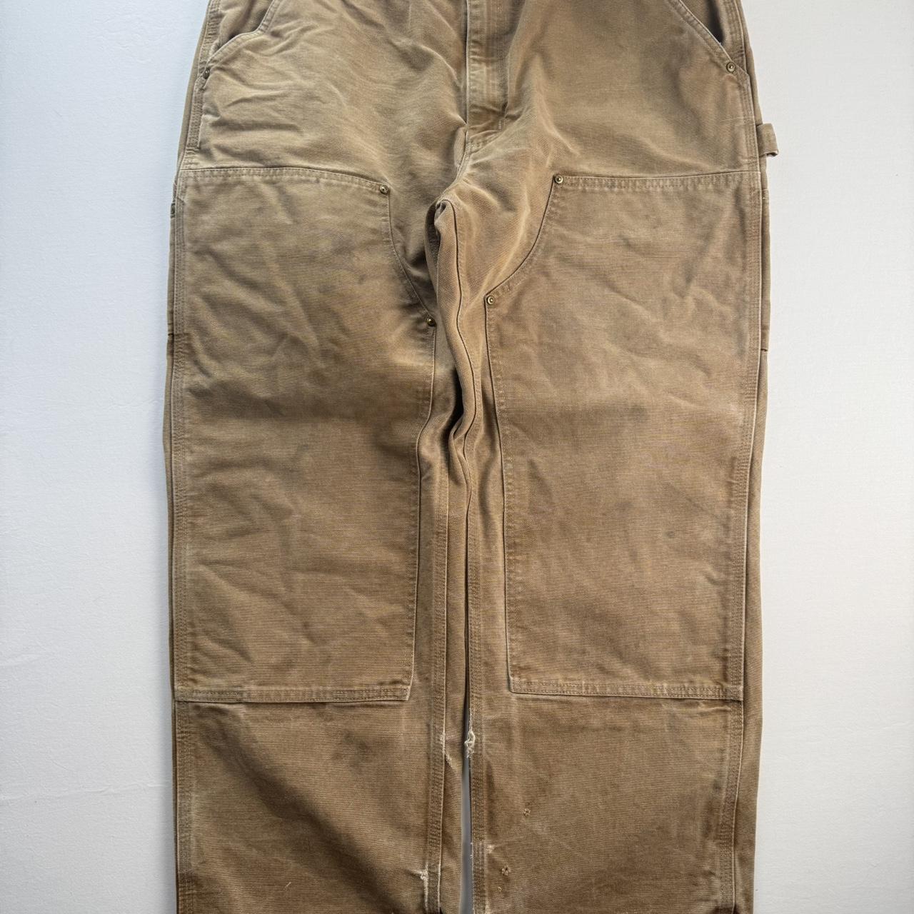 Made in USA Carhartt Heavyweight Double Knee Carpenter Trousers 34W 30L