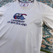 Canterbury pocket t-shirt, navy blue, embroidered logo, regular fit, cotton material.