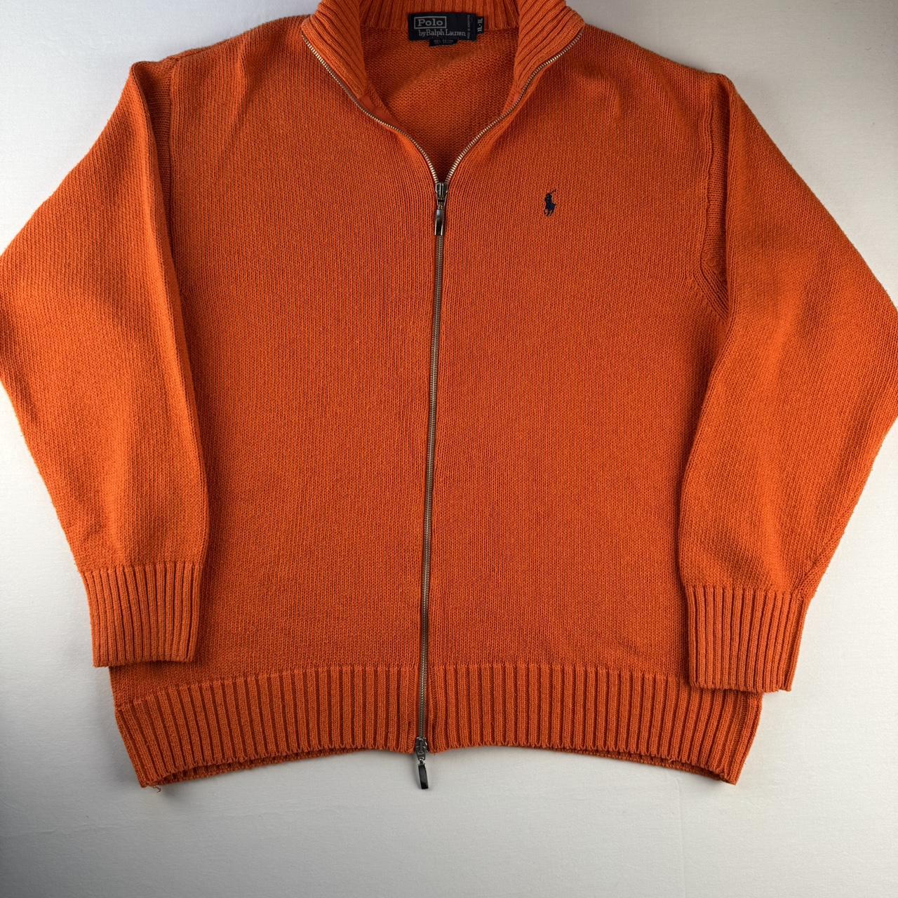 Polo Ralph Lauren Navy Pony Double Zip Thick Knitted Full Zip Jumper XL
