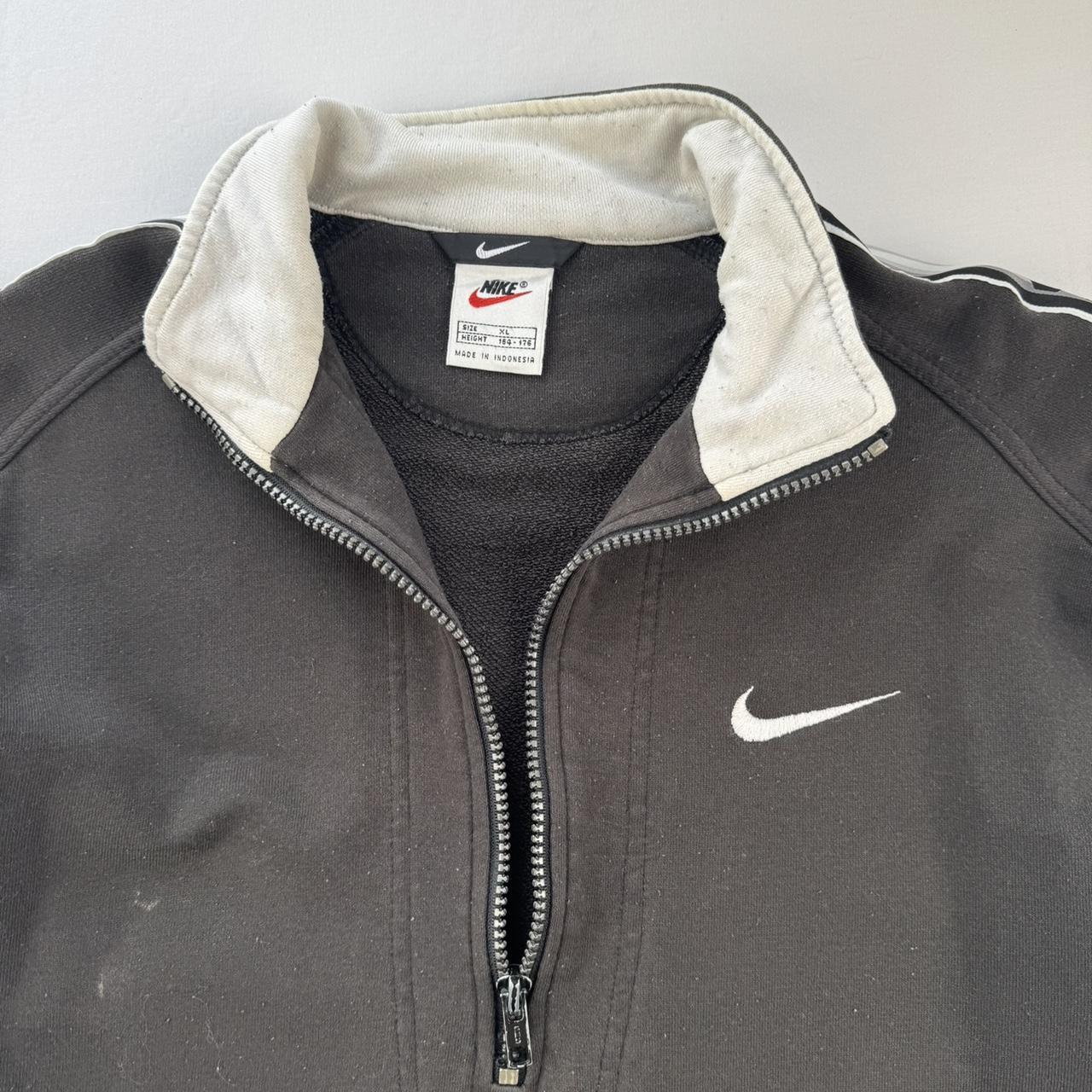 Womens 1990s Nike Embroidered Quarter Zip Fleece XL