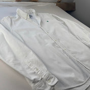 Carhartt WIP White and Green Corduroy Button Down Shirt L