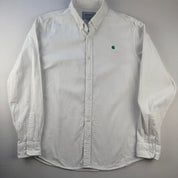 Carhartt WIP White and Green Corduroy Button Down Shirt L