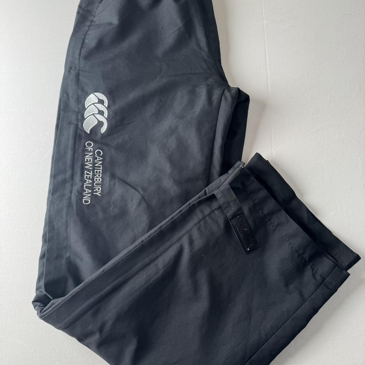 Canterbury Black and White Uncuffed Branded Joggers S