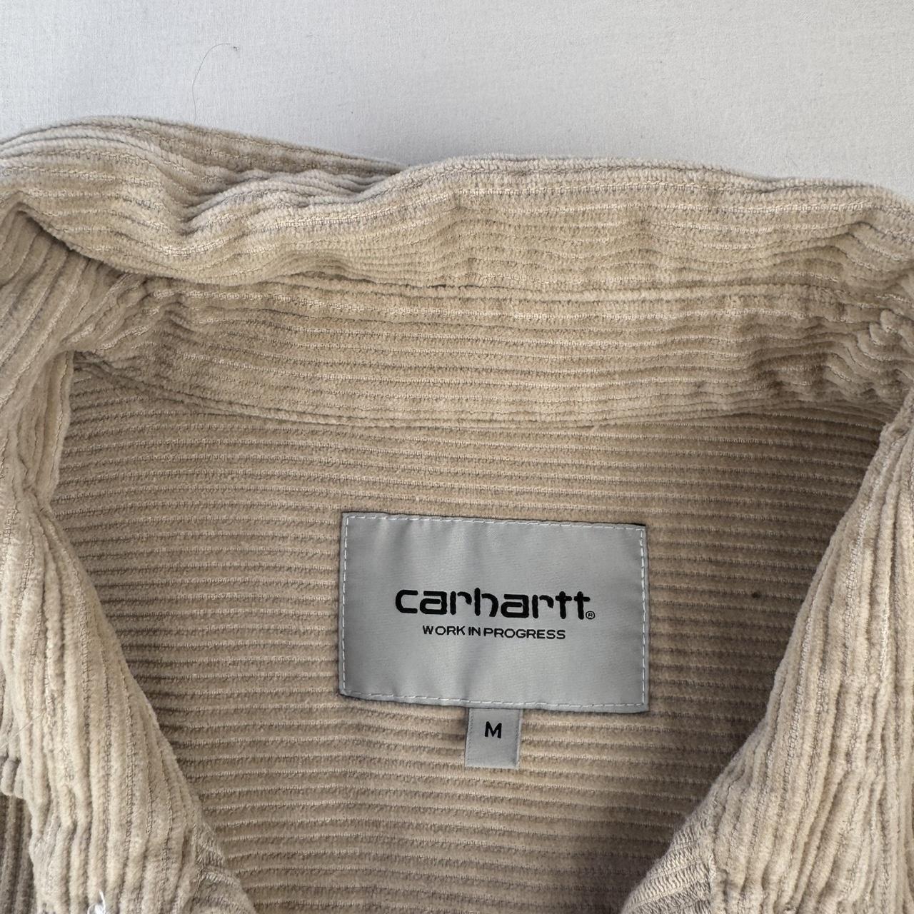 Beige Carhartt WIP Long Sleeve Madison Corduroy Button Down Shirt M