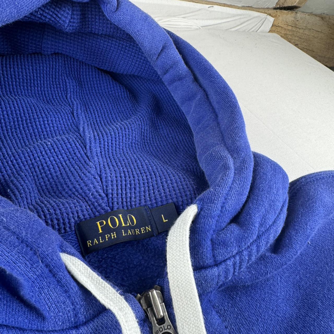 Unisex Polo Ralph Lauren Thick Oversized Full Zip Hoodie L
