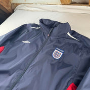 Umbro England Early 2000s Training Hooded Shell Track Jacket
